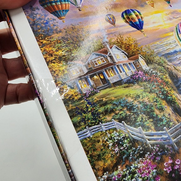 Cardinal 1000 piece new sealed hot air balloon lighthouse country scene puzzle - Picture 3 of 10